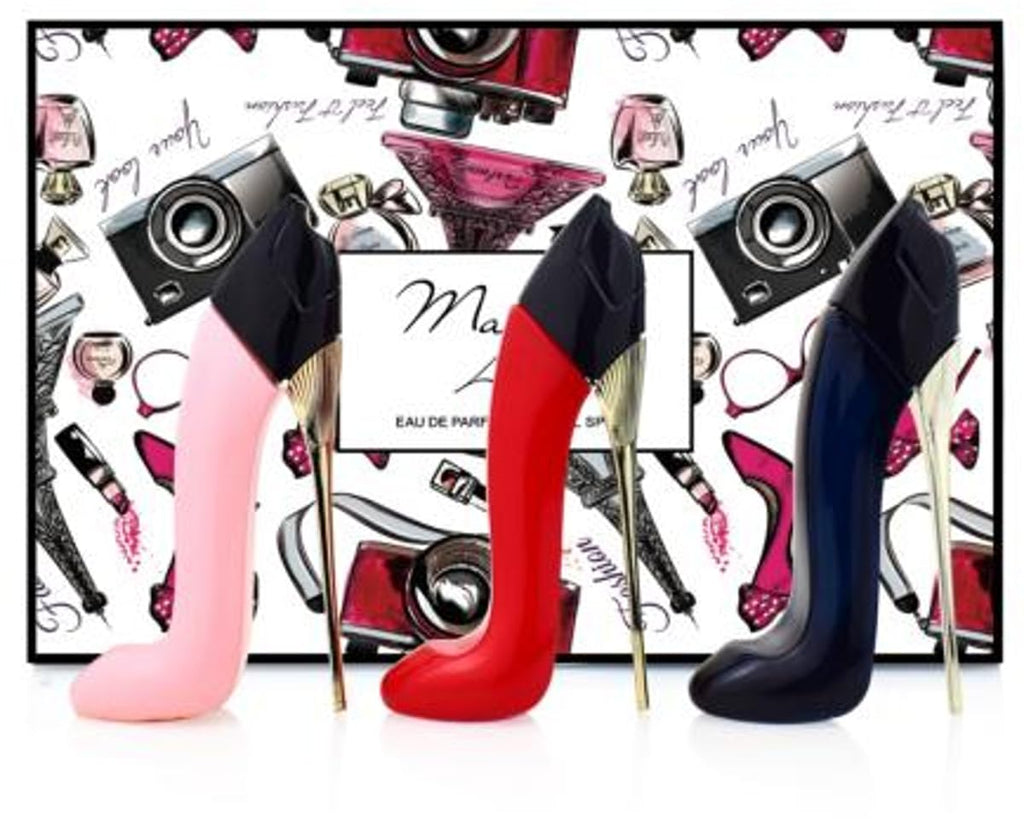 Cool Girl High Heel Perfume Gift Set Box for Women Eau De Parfum 1Oz (3Pack)
