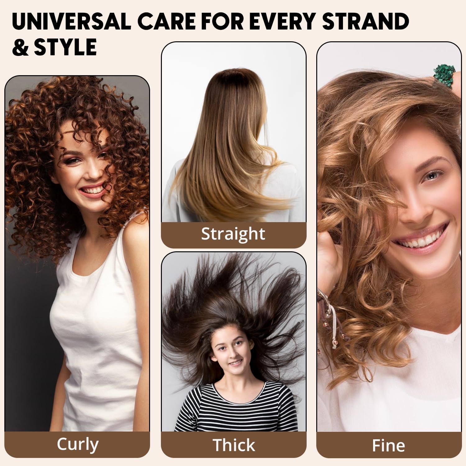 Bamboo Hair Brush for Women & Men, Wooden Paddle Brush with Rounded Bamboo Pins for Detangling, Scalp Massage & Healthy Hair Support, Ideal for Thick, Thin, Curly, Wet & Dry Hair