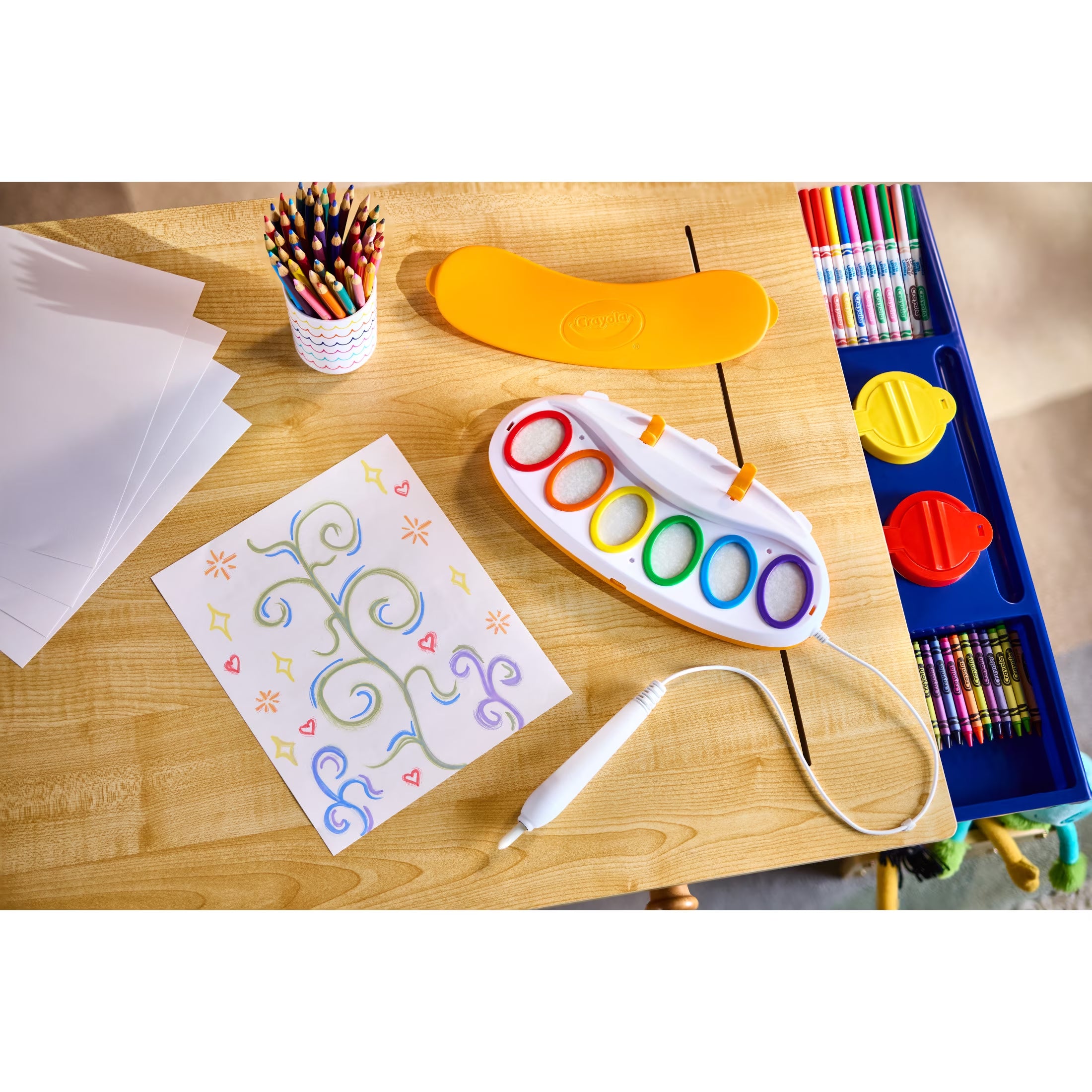 Color Wonder Magic Light Brush, Mess Free Kids Painting Set, Preschool Supplies, Toddler Activities, Educational Toys, Holiday & Christmas Gifts for Ages 3+