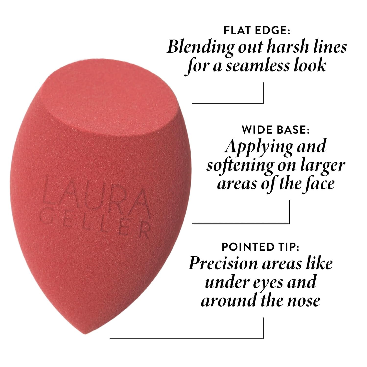 Full Face Blending Sponge, Easy Makeup Blender for Foundation & Concealer, Latex-Free for Sensitive Skin