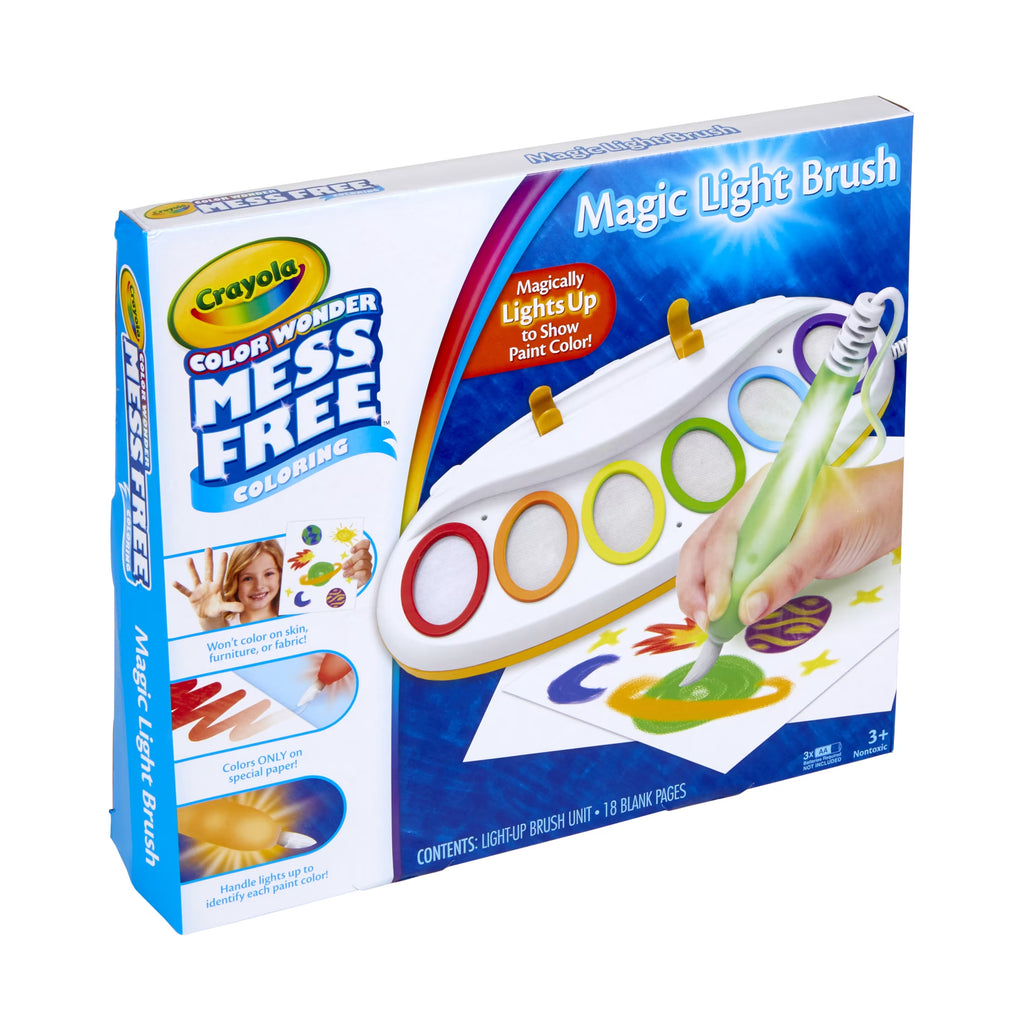 Color Wonder Magic Light Brush, Mess Free Kids Painting Set, Preschool Supplies, Toddler Activities, Educational Toys, Holiday & Christmas Gifts for Ages 3+