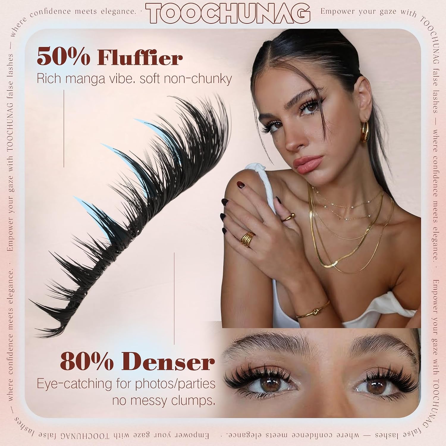 Anime Lash Clusters 12-20Mm Manga Eyelash Clusters Volume Cluster Eyelash Extensions D Curly Lashes Clusters DIY Lash Extensions Wispy Individual Lashes