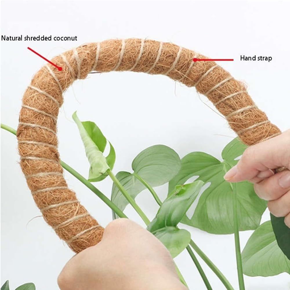 2 Pack 28" Bendable Moss Pole for Monstera Plant Support, Coco Coir Stakes for Climbing Plants, Indoor Trellis for Pothos, Philodendron & Houseplants – Adjustable Plant Support Kit
