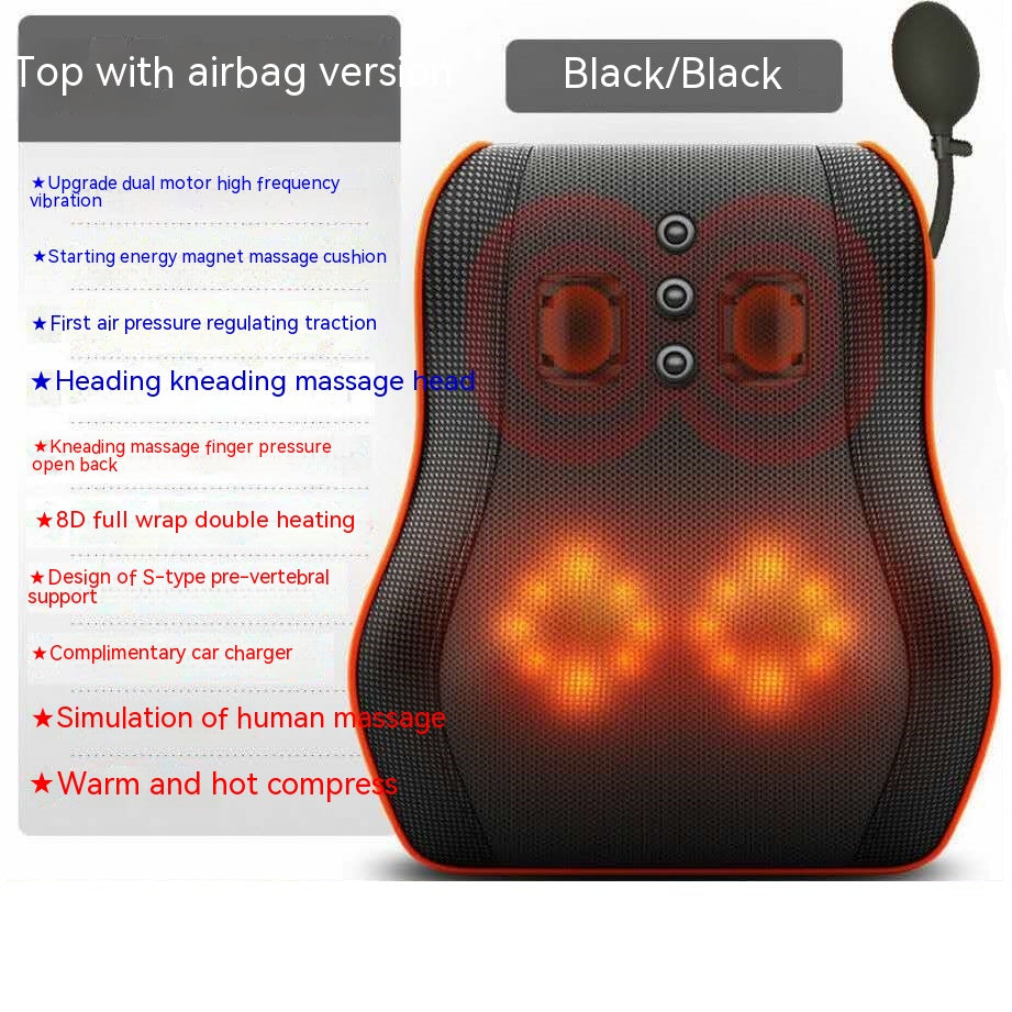 Electric Back Massager Pillow Massage Body Neck with Heat