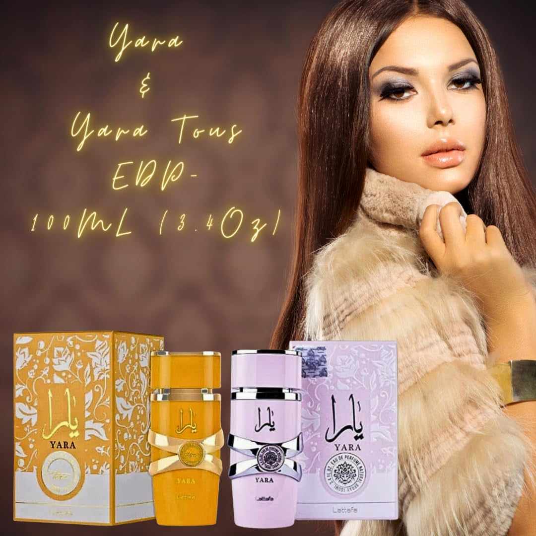 Women's 2-Piece Eau De Parfum Gift Set (Yara & Yara Tous) - 3.4 oz (100 ml) Each