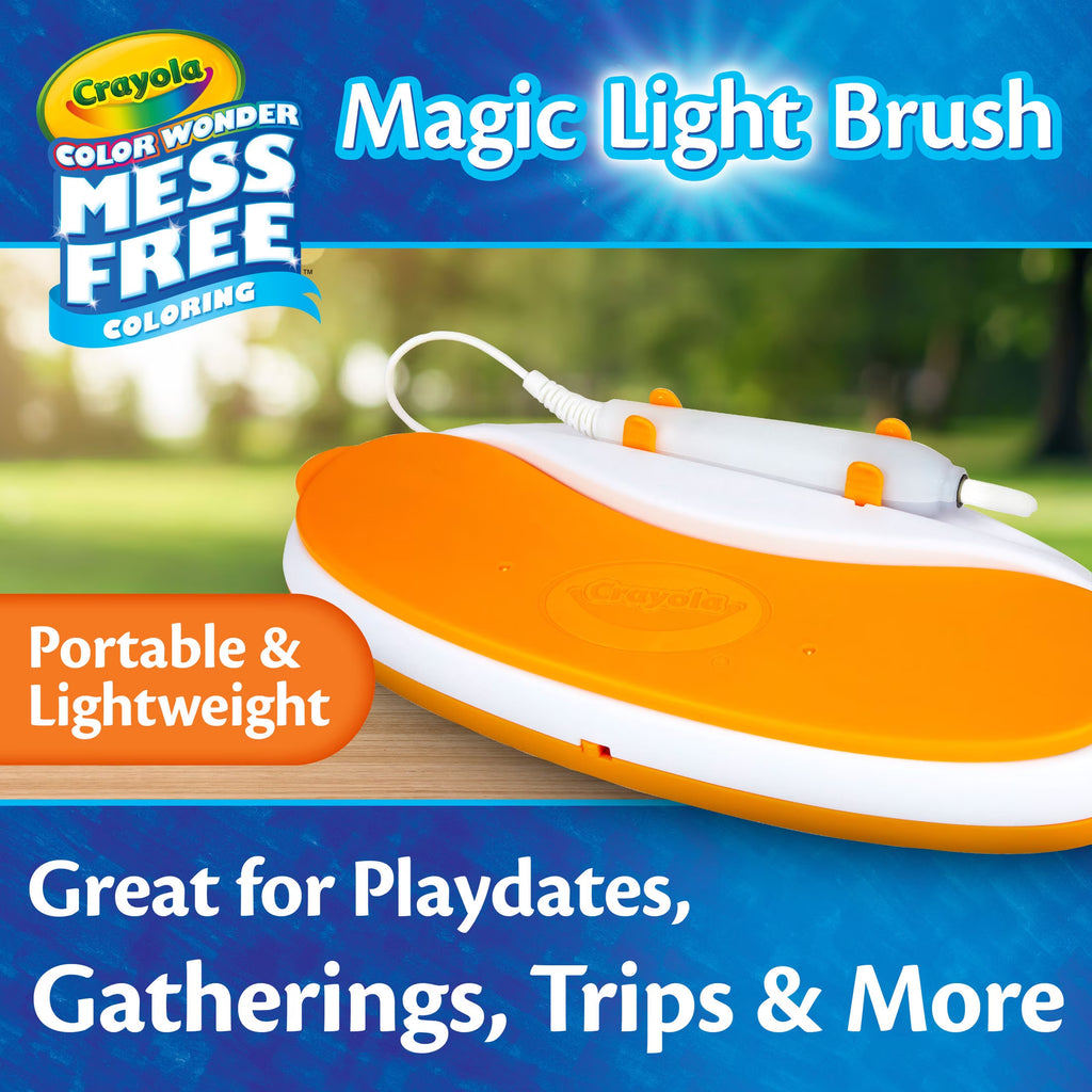 Color Wonder Magic Light Brush, Mess Free Kids Painting Set, Preschool Supplies, Toddler Activities, Educational Toys, Holiday & Christmas Gifts for Ages 3+