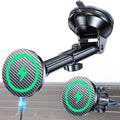 for Magsafe Car Mount Charger【Ultra Magnet】 Magnetic Phone Holders for Your Car Charger【Windshield+Vent+Dash】 Magnetic Wireless Car Phone Holder Charger Car Mount for Iphone 17 (Carbon Fiber)