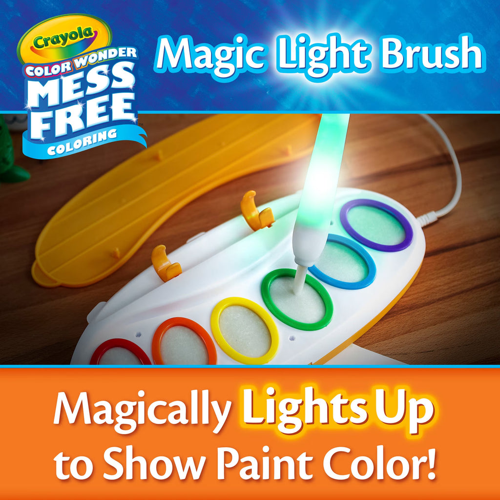 Color Wonder Magic Light Brush, Mess Free Kids Painting Set, Preschool Supplies, Toddler Activities, Educational Toys, Holiday & Christmas Gifts for Ages 3+