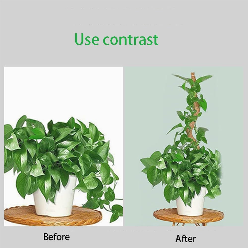 2 Pack 28" Bendable Moss Pole for Monstera Plant Support, Coco Coir Stakes for Climbing Plants, Indoor Trellis for Pothos, Philodendron & Houseplants – Adjustable Plant Support Kit