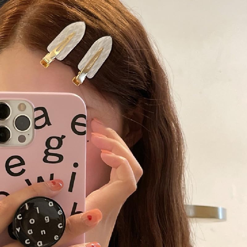 No Bend Hair Clips for Women Makeup Hair Barrettes No Crease Hair Clip 4 Pcs Acrylic Resin Flat Creaseless Hair Clips for Styling Salon Accessories No Dent Hair Clips