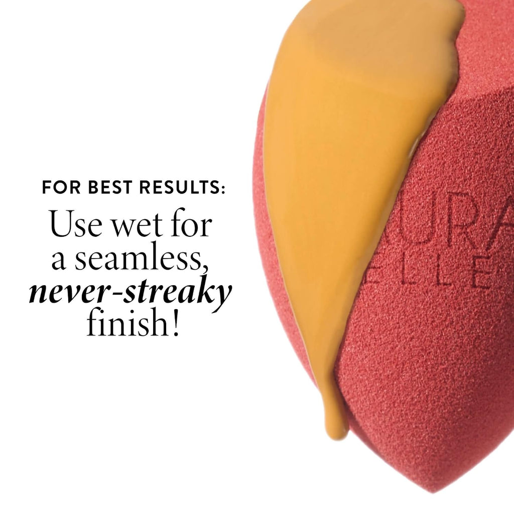 Full Face Blending Sponge, Easy Makeup Blender for Foundation & Concealer, Latex-Free for Sensitive Skin