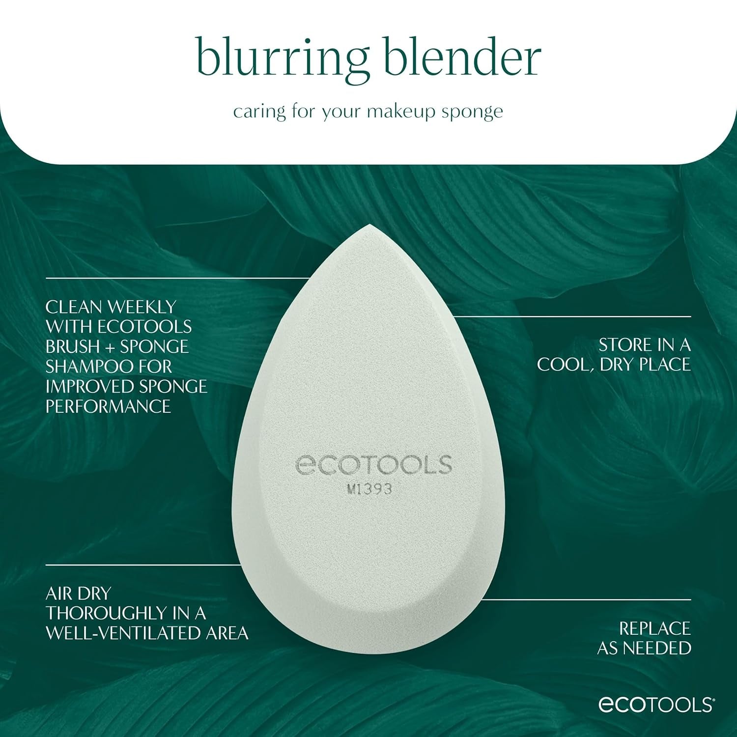 Blend + Blur Makeup Brush and Sponge Duo, Makeup Blender Sponge & Foundation Brush, for Liquid & Cream Makeup, Cloud Skin, Eco Friendly, Latex-Free, Cruelty Free, & Vegan, 2 Piece Set