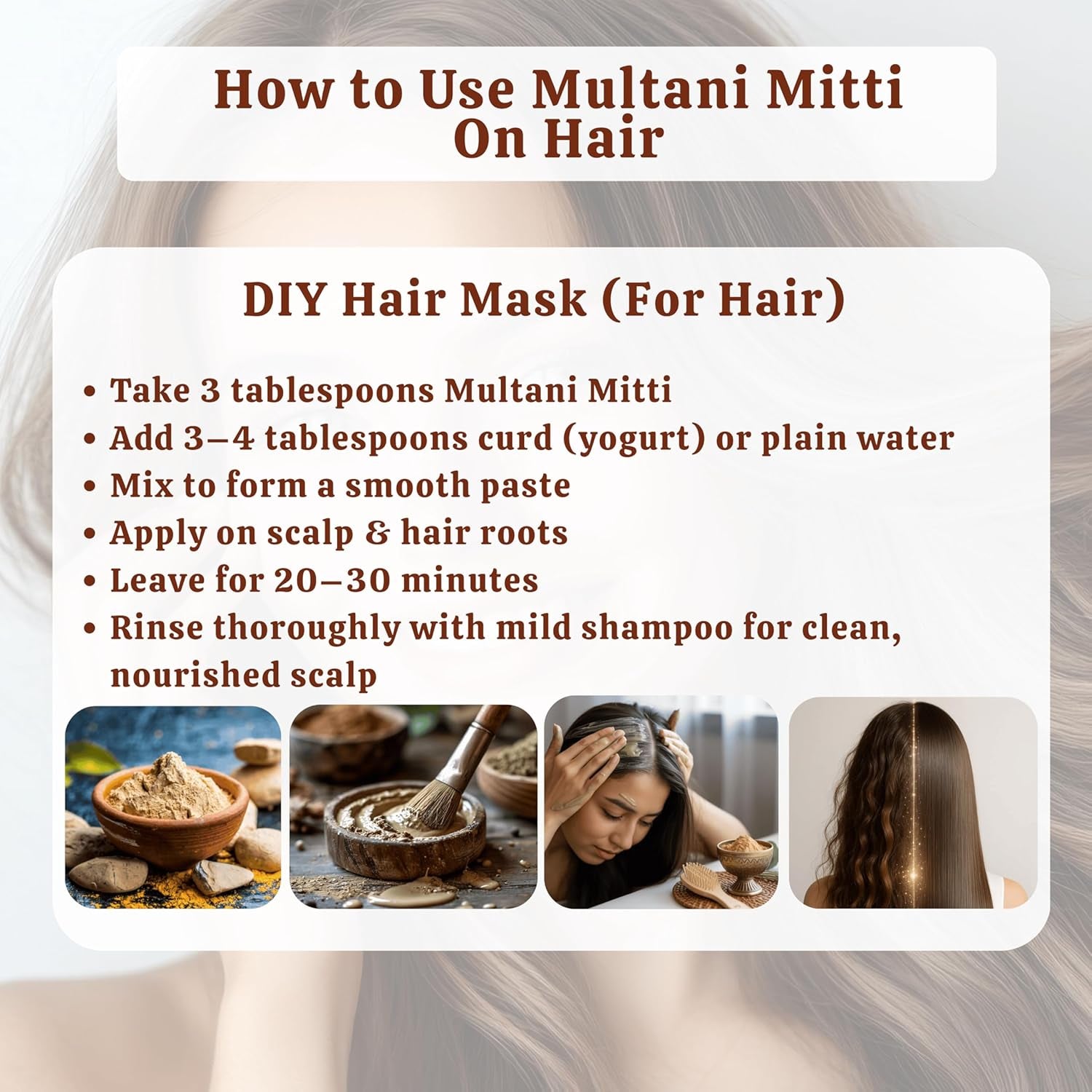 Indian Healing Powder 100G | Natural Calcium Bentonite Clay & Multani Mitti | Face & Body Mask for Smooth, Radiant Skin | Pore Care, Oil Control, Hair & Scalp Care | Vegan & Cruelty-Free