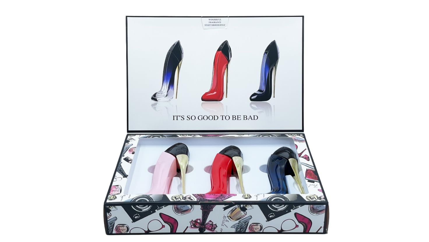 Cool Girl High Heel Perfume Gift Set Box for Women Eau De Parfum 1Oz (3Pack)