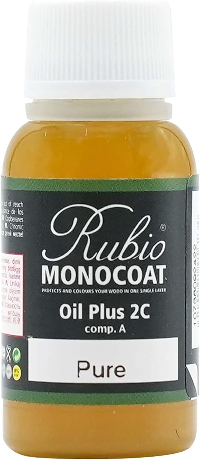 Wood Stain & Finish Sample | Oil plus Part a | Quick-Dry, Eco-Friendly Linseed Wood Oil for Indoor Use | Ideal for Sampling Oil plus 2C & Touch Ups | Pure, 20 Ml