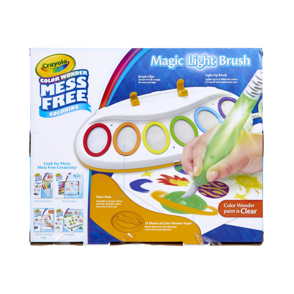 Color Wonder Magic Light Brush, Mess Free Kids Painting Set, Preschool Supplies, Toddler Activities, Educational Toys, Holiday & Christmas Gifts for Ages 3+
