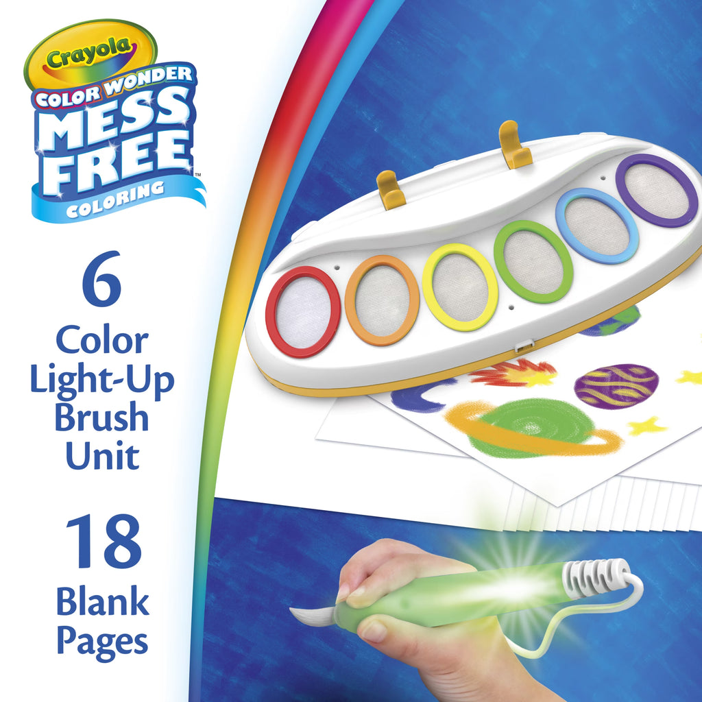 Color Wonder Magic Light Brush, Mess Free Kids Painting Set, Preschool Supplies, Toddler Activities, Educational Toys, Holiday & Christmas Gifts for Ages 3+