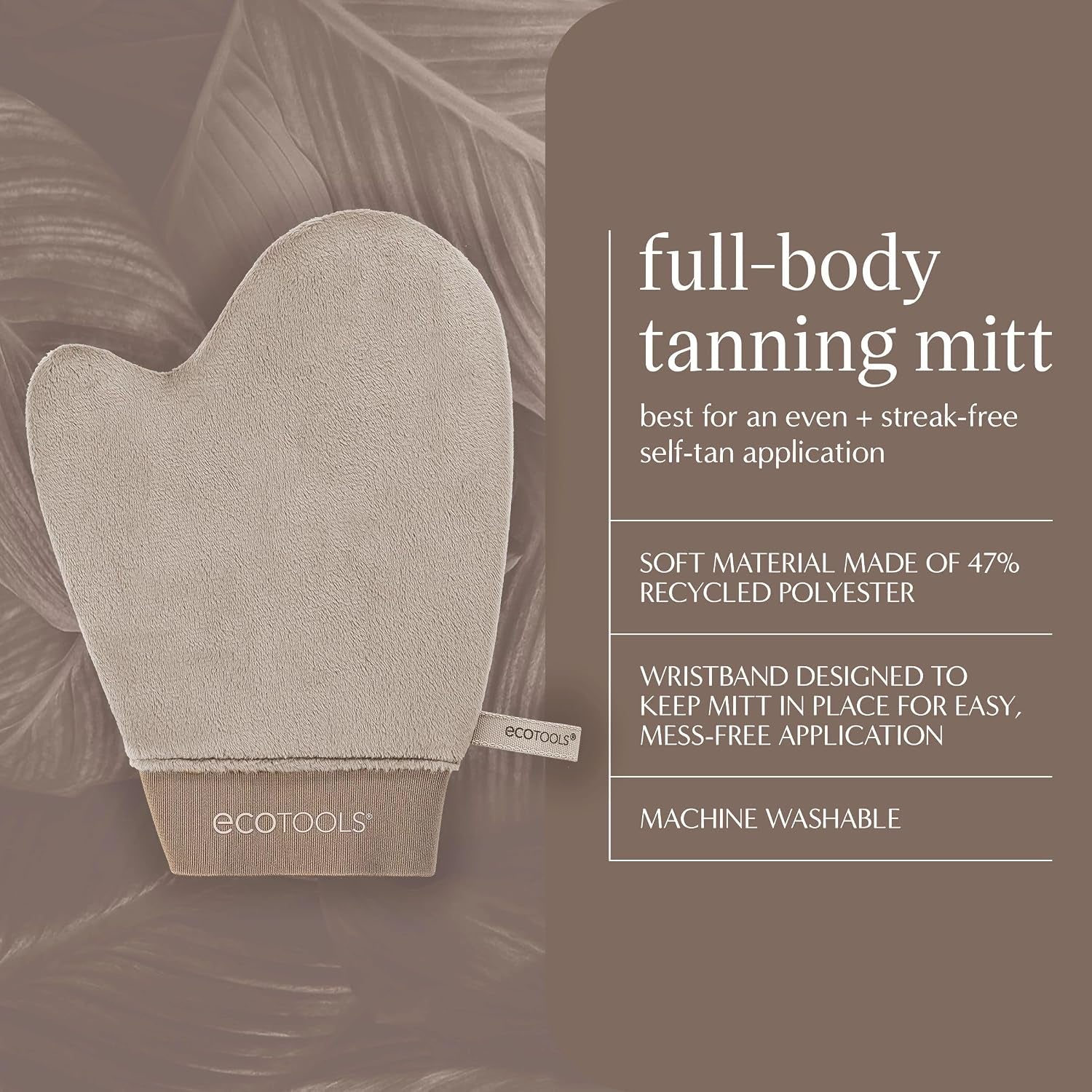 Good Tan Full-Body Tanning Mitt, for Self Application, Use Soft Self Tanner Mitt with Mousse, Lotions, & Waters, Eco Friendly Sunless Applicator, Vegan, & Cruelty-Free, 1 Count